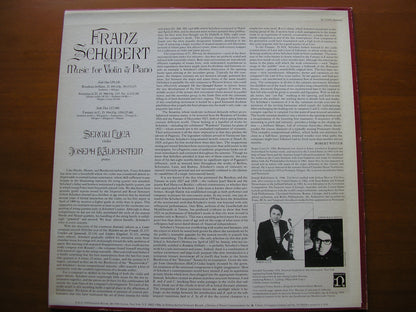 SCHUBERT: MUSIC FOR VIOLIN & PIANO     SERGIU LUCA / JOSEPH KALICHSTEIN      H-71370