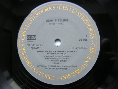 SIBELIUS: SYMPHONY No. 1 / THE SWAN OF TUONELA      STOKOWSKI / NATIONAL PHILHARMONIC       76666