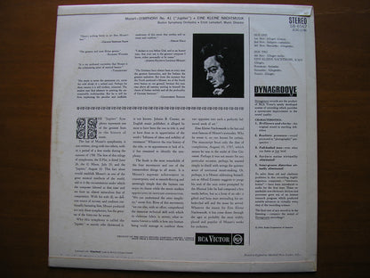 MOZART: SYMPHONY No. 41  'Jupiter'  / EINE KLEINE NACHTMUSIK      LEINSDORF / BOSTON SYMPHONY     SB 6567