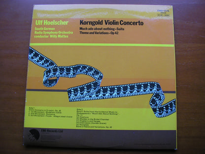 KORNGOLD: VIOLIN CONCERTO / MUCH ADO ABOUT NOTHING Suite / THEME & VARIATIONS Op. 42       HOELSCHER / SGRSO / MATTES      EMD 5515