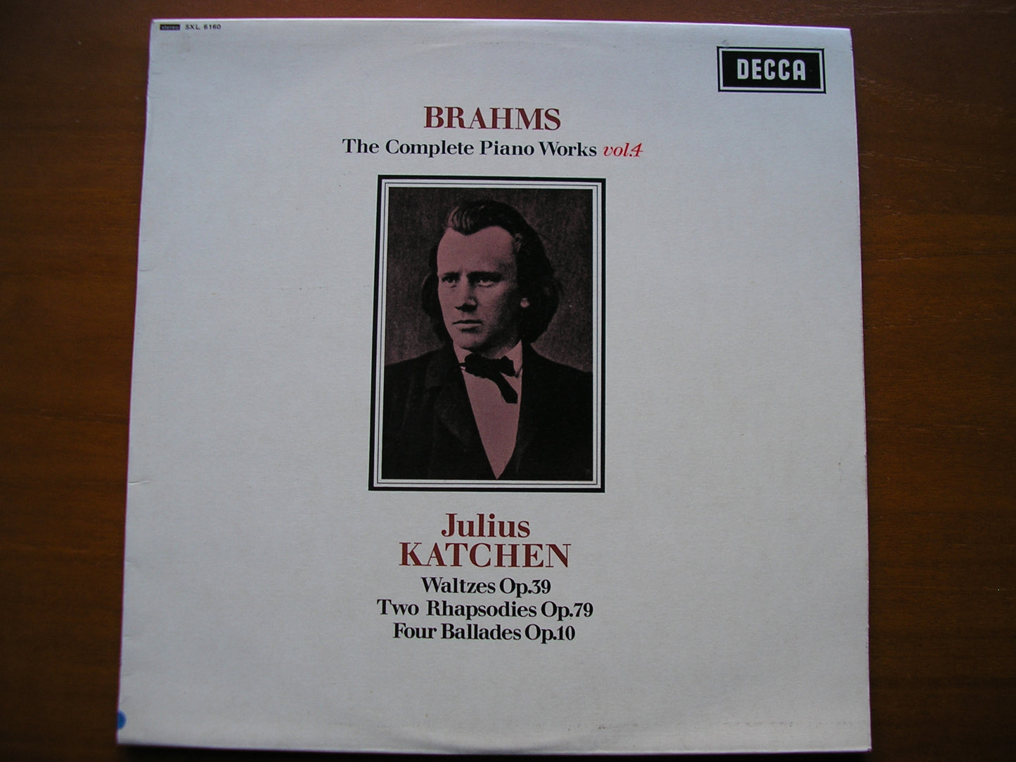 SXL 6160  BRAHMS: COMPLETE PIANO WORKS  Volume 4        JULIUS KATCHEN      ED1