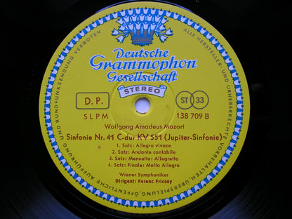 MOZART: SYMPHONIES Nos. 29  &  41  'Jupiter'       FRICSAY / VIENNA SYMPHONY    138 709