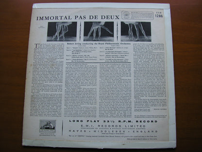 IMMORTAL PAS DE DEUX: ADAM / CHOPIN / DELIBES / TCHAIKOVSKY / MINKUS / PROKOFIEV     ROYAL PHILHARMONIC / IRVING      CSD 1286