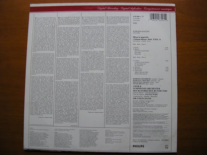 HAYDN: NELSON MASS      SOLOISTS / BAVARIAN RADIOSYMPHONY / DAVIS     416 358