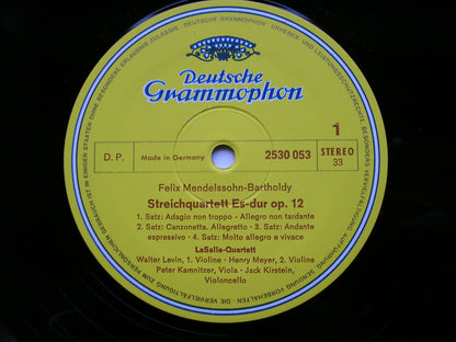 MENDELSSOHN: STRING QUARTETS  Op. 12 & 13      LA SALLE QUARTET     2530 053