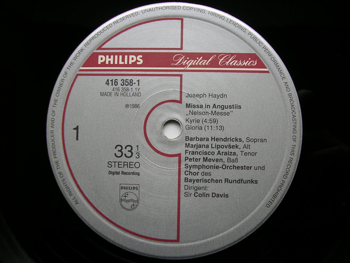 HAYDN: NELSON MASS      SOLOISTS / BAVARIAN RADIOSYMPHONY / DAVIS     416 358