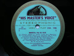 IMMORTAL PAS DE DEUX: ADAM / CHOPIN / DELIBES / TCHAIKOVSKY / MINKUS / PROKOFIEV     ROYAL PHILHARMONIC / IRVING      CSD 1286