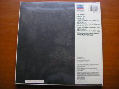 BACH: FOUR ORCHESTRAL SUITES BWV 1066 - 1069    MUNCHINGER / STUTTGART CHAMBER ORCHESTRA   414 505