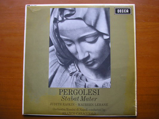 PERGOLESI: STABAT MATER      RASKIN / LEHANE / ROSSINI ORCHESTRA OF NAPLES / CARACCIOLO      SXL 6135