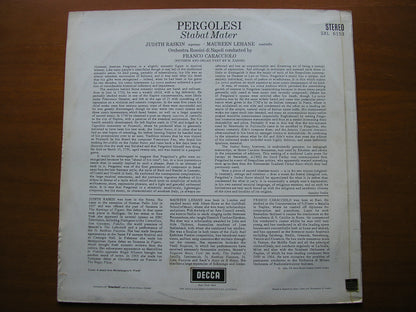 PERGOLESI: STABAT MATER      RASKIN / LEHANE / ROSSINI ORCHESTRA OF NAPLES / CARACCIOLO      SXL 6135