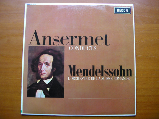 SXL 6166  MENDESSOHN: SYMPHONY No. 4  'Italian'  / THREE OVERTURES      ANSERMET / SUISSE ROMANDE     ED2