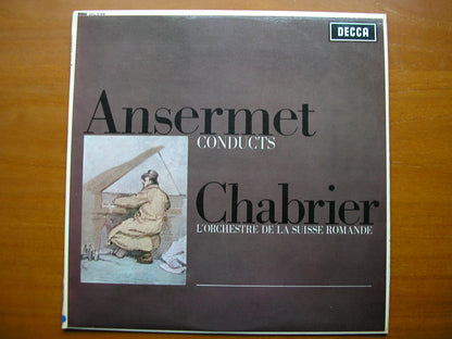 SXL 6168  CHABRIER: ESPANA / SUITE PASTORALE / JOYEUSE MARCHE        ANSERMET / SUISSE ROMANDE      ED1