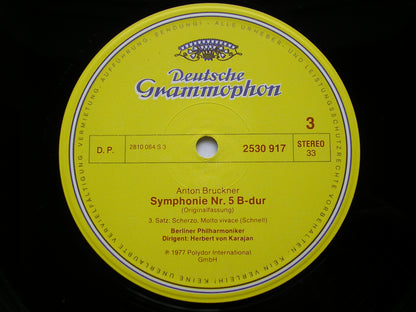 BRUCKNER: SYMPHONY No. 5      KARAJAN / BERLIN PHILHARMONIC    2LP     2707 101