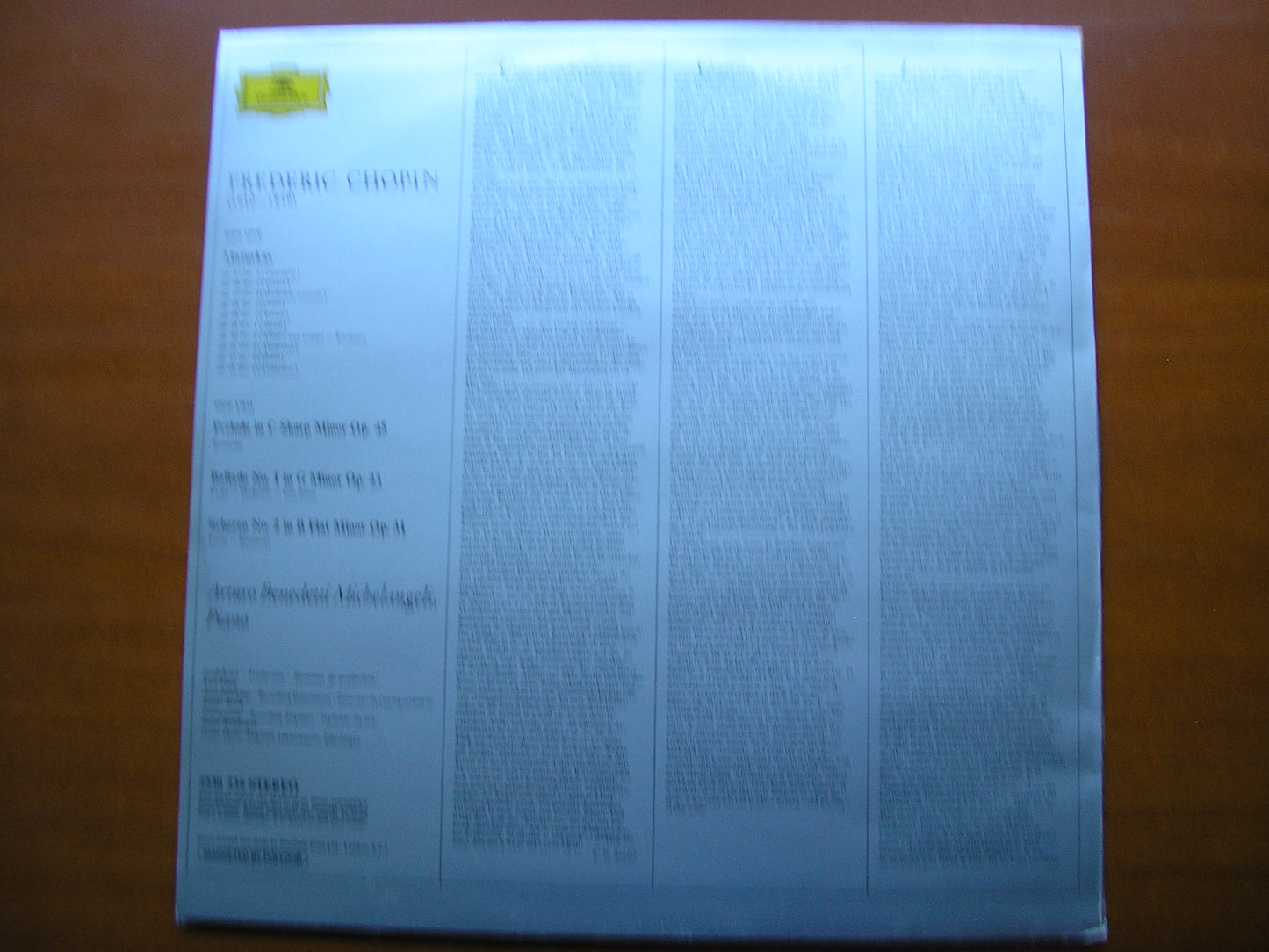 CHOPIN: 10 MAZURKAS / PRELUDE Op.45 / BALLADE Op. 23 / SCHERZO Op. 31      MICHELANGELI      2530 236