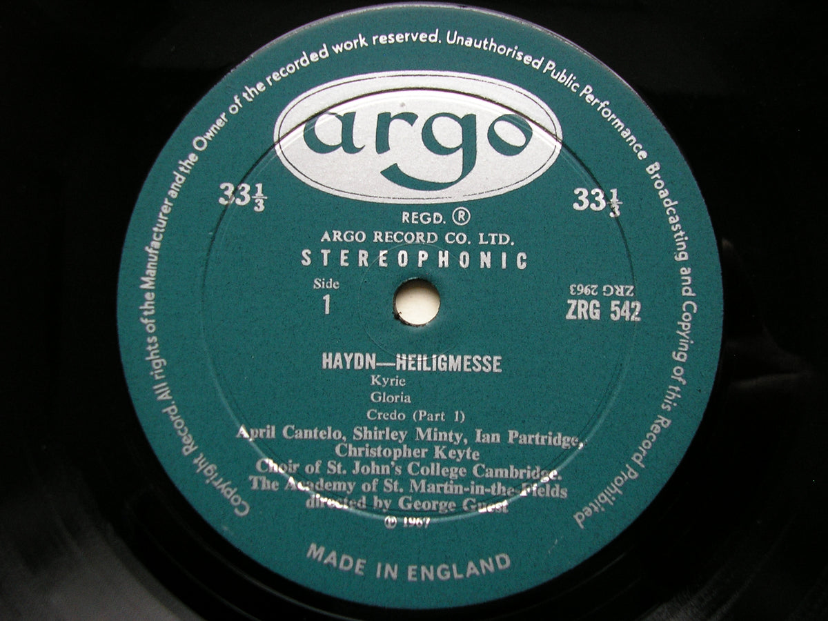HAYDN: HEILIGMESSE     SOLOISTS / CHOIR / ASMIF / GUEST      ZRG 542