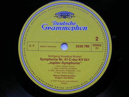 MOZART: SYMPHONIES Nos.  40  &  41  'Jupiter'          BOHM / VIENNA PHILHARMONIC      2530 780