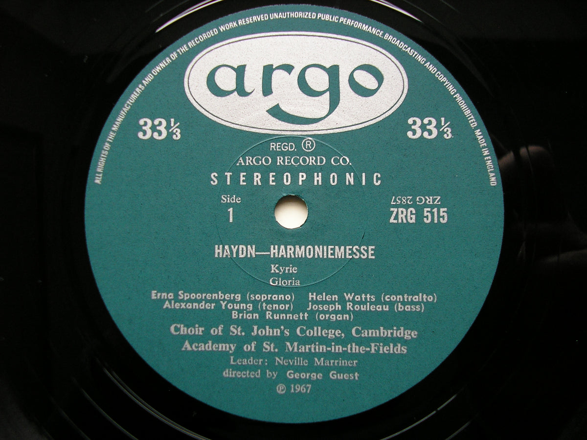 HAYDN: HARMONIEMESSE      SOLOISTS / CHOIR / ASMIF / GUEST        ZRG 515