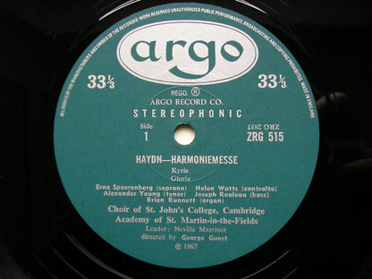 HAYDN: HARMONIEMESSE      SOLOISTS / CHOIR / ASMIF / GUEST        ZRG 515