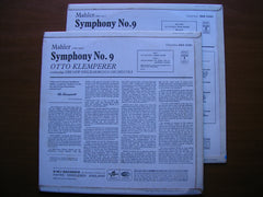 MAHLER: SYMPHONY No. 9      KLEMPERER / NEW PHILHARMONIA    SAX 5281 / 2