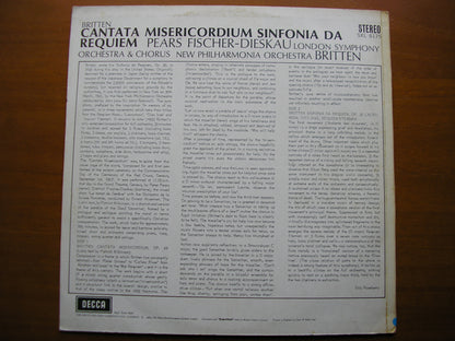 SXL 6175  BRITTEN: SINFONIA DA REQUIEM / CANTATA MISERICORDIUM / SOLOISTS / NPO / lso / BRITTEN    ED1