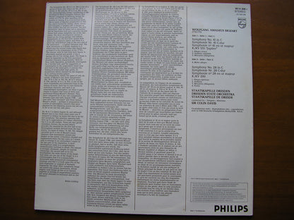 MOZART: SYMPHONIES Nos. 29  &  41  'Jupiter'        DAVIS / STAATSKAPELLE DRESDEN       6514 206
