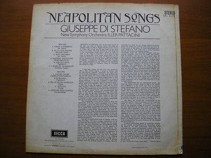 SXL 6176  DI STEFANO SINGS NEAPOLITAN SONGS: de CURTIS / COSTA / CARDILLO / BOVIO        NEW SYMPHONY ORCHESTRA / PATTACINI    ED1