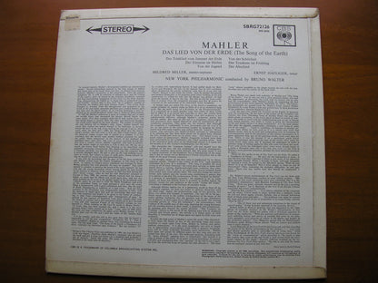 MAHLER: DAS LIED VON DER ERDE     MILLER / HAFLIGER / NEW YORK PHILHARMONIC / WALTER      SBRG 7216