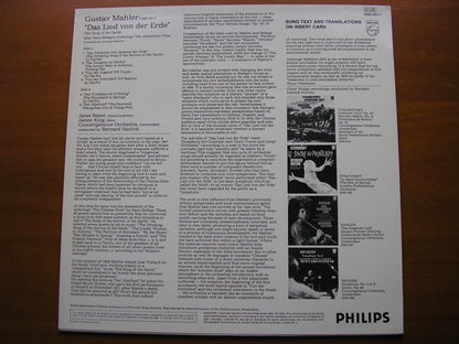 MAHLER: DAS LIED VON DER ERDE      BAKER / KING / CONCERTGEBOUW ORCHESTRA / HAITINK     6500 831