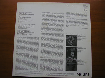 MAHLER: DES KNABEN WUNDERHORN    NORMAN / SHIRLEY-QUIRK / CONCERTGEBOUW ORCHESTRA / HAITINK      9500 316