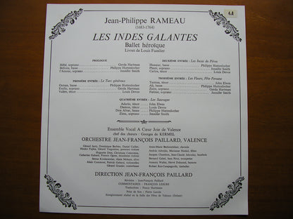 RAMEAU: LES INDES GALANTES (1735)     SOLOISTS / PAILLARD ORCHESTRA / JEAN FRANCOIS PAILLARD       4LP      STU 70850 / 53