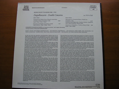 TELEMANN: DOUBLE CONCERTOS 1715 - 1730     CONCENTUS MUSICUS WIEN / HARNONCOURT     6.41204