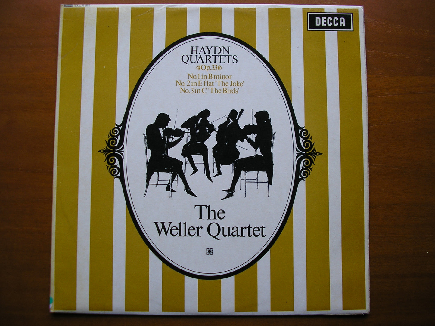 SXL 6182  HAYDN: THREE STRING QUARTETS Op. 33      THE WELLER QUARTET     ED2