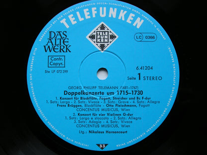 TELEMANN: DOUBLE CONCERTOS 1715 - 1730     CONCENTUS MUSICUS WIEN / HARNONCOURT     6.41204