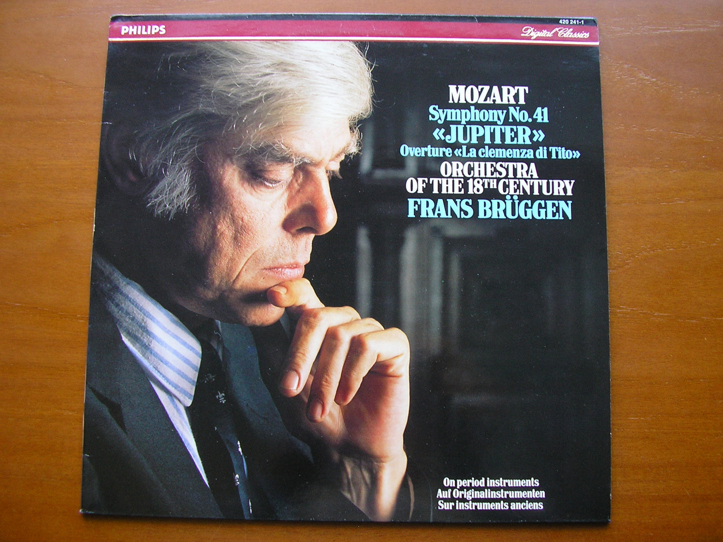 MOZART: SYMPHONY No. 41 'Jupiter' / OVERTURE     BRUGGEN / ORCHESTRA OF THE 18th CENTURY     420 241