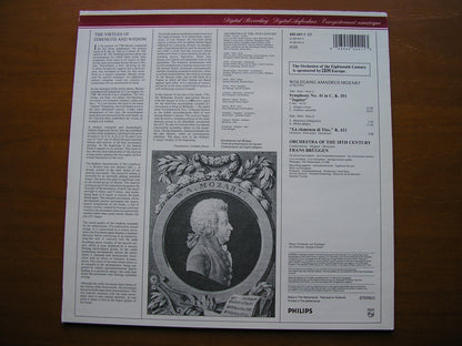 MOZART: SYMPHONY No. 41 'Jupiter' / OVERTURE     BRUGGEN / ORCHESTRA OF THE 18th CENTURY     420 241