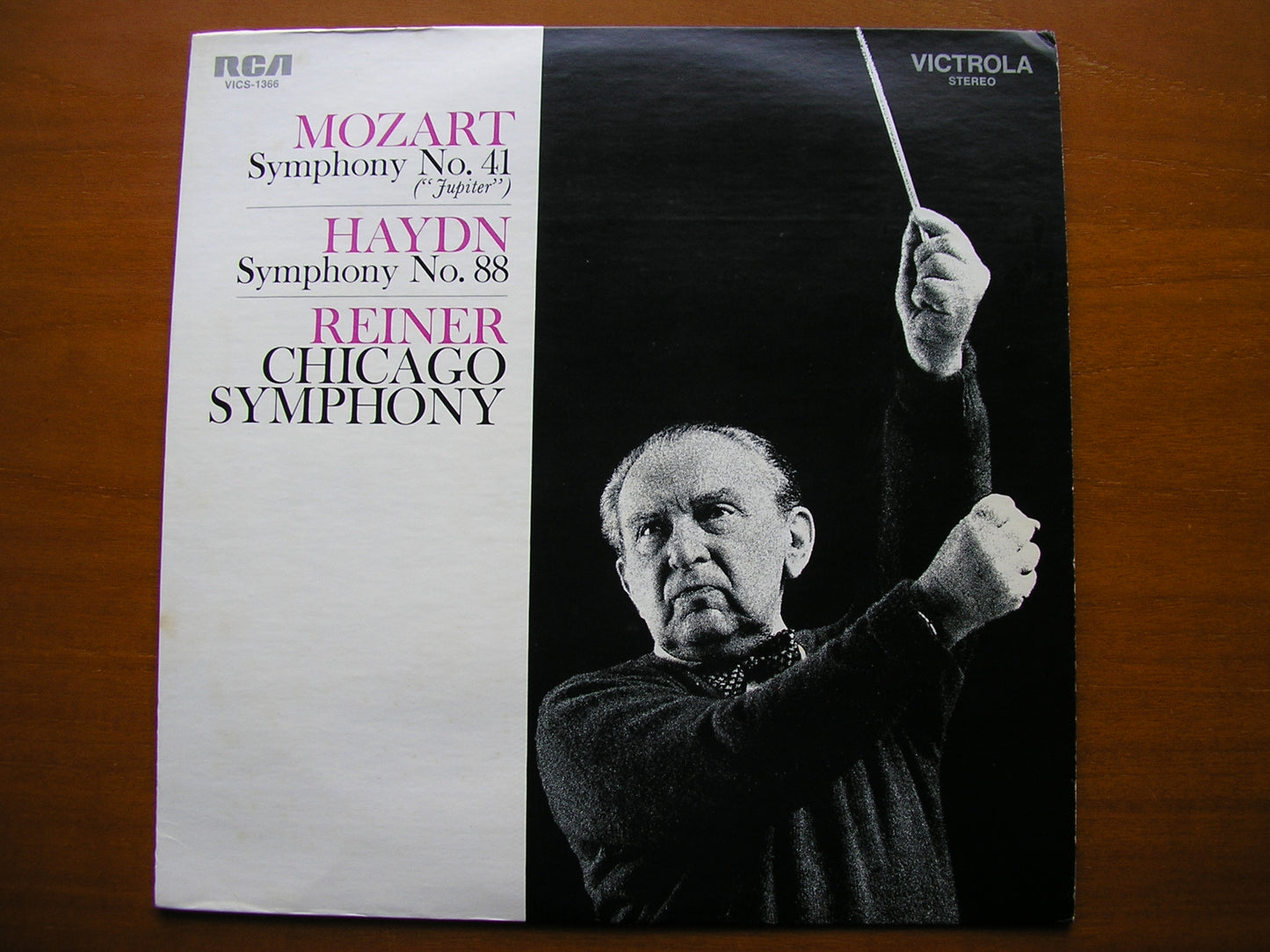MOZART: SYMPHONY No. 41  'Jupiter' / HAYDN: SYMPHONY No. 88      REINER / CHICAGO SYMPHONY     VICS 1366