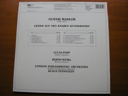 MAHLER: DES KNABEN WUNDERHORN      LUCIA POPP / BERND WEIKL / LONDON PHILHARMONIC ORCHESTRA / TENNSTEDT    27 0619