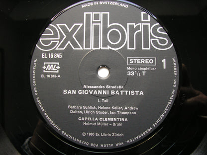 STRADELLA: SAN GIOVANNI BATTISTA    SOLOISTS / CAPELLA CLEMENTINA / MULLER-BRUHL    2LP     EL 16845