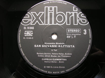 STRADELLA: SAN GIOVANNI BATTISTA    SOLOISTS / CAPELLA CLEMENTINA / MULLER-BRUHL    2LP     EL 16845