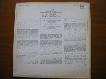 MOZART: SYMPHONIES  Nos. 35 'Haffner'  &  41  'Jupiter'      SZELL / CLEVELAND ORCHESTRA     MS 6969