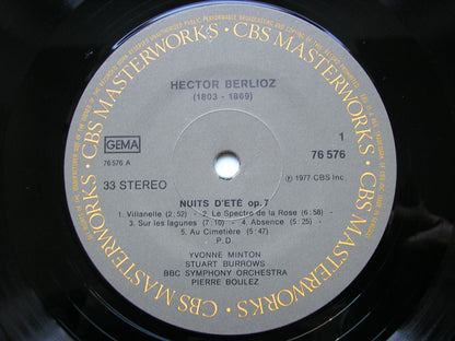 BERLIOZ: LES NUITS D'ETE / LA MORT DE CLEOPATRE      MINTON / BURROWS / BBC SYMPHONY / BOULEZ     76576