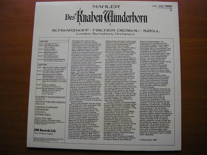 MAHLER: DES KNABEN WUNDERHORN      SCHWARZKOPF / FISCHER-DIESKAU / LONDON SYMPHONY / SZELL      ASD 1000981