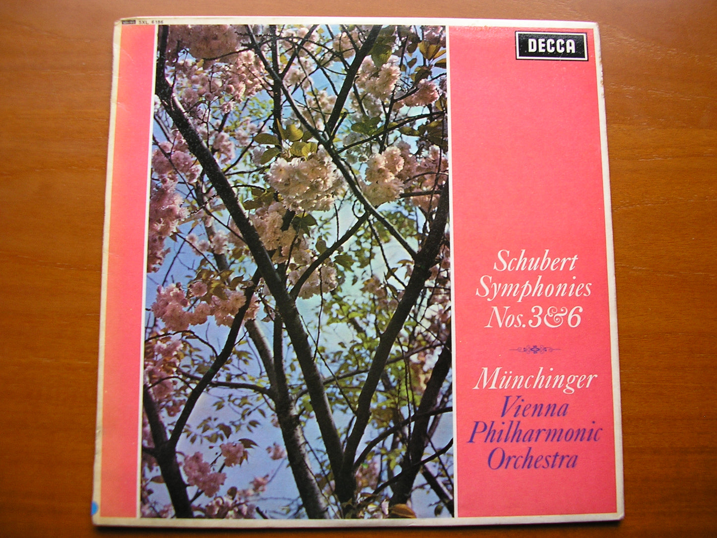 SXL 6186  SCHUBERT: SYMPHONIES Nos. 3 & 6      MUNCHINGER / VIENNA PHILHARMONIC     ED1