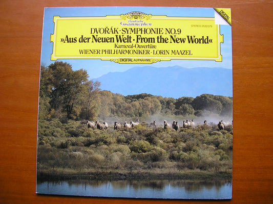 DVORAK: SYMPHONY No. 9  'From the New World'  / CARNIVAL Overture      MAAZEL / VIENNA PHILHARMONIC     2532 079