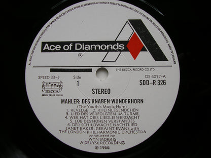 MAHLER: DES KNABEN WUNDERHORN     BAKER / EVANS / LONDON PHILHARMONIC / MORRIS      SDD-R 326