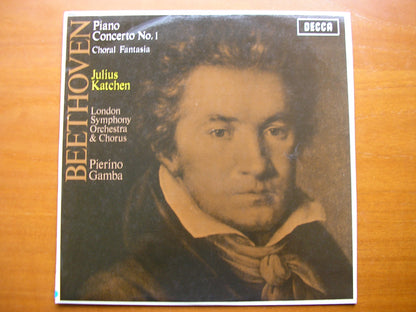 SXL 6189  BEETHOVEN: PIANO CONCERTO No. 1 / CHORAL FANTASIA    KATCHEN / LONDON SYMPHONY / GAMBA     ED1
