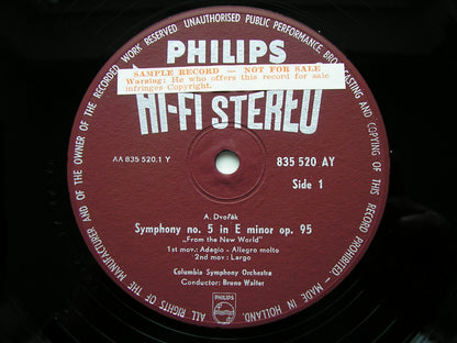 DVORAK: SYMPHONY No. 9  'From the New World'     WALTER / COLUMBIA SYMPHONY    835 520 AY