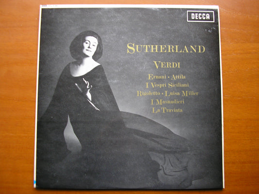 SXL 6190  SUTHERLAND SINGS VERDI         BONYNGE / SANTI / PRITCHARD / MOLINARI-PRADELLI     ED1