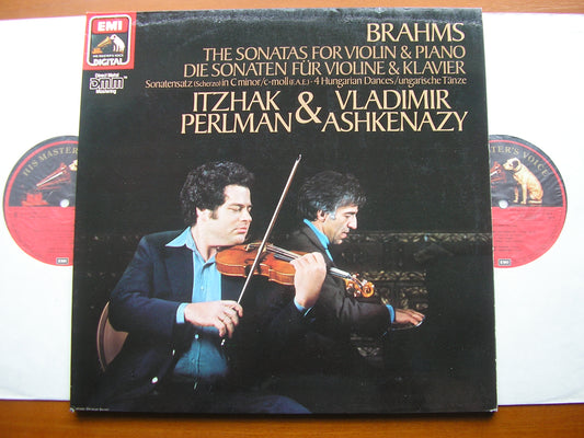 BRAHMS: THE THREE SONATAS FOR VIOLIN & PIANO    PERLMAN / ASHKENAZY    27 0010