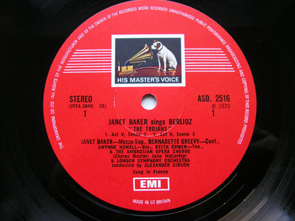 BERLIOZ: THE TROJANS  Act 5 Scenes 2 & 3      JANET BAKER / LONDON SYMPHONY / GIBSON     ASD 2516